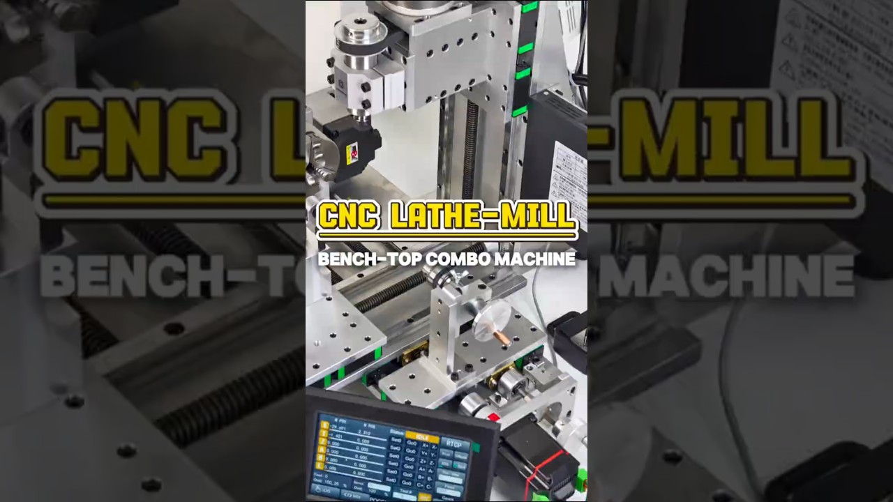Bench-Top CNC Lathe-Mill Combo Machine SVANFON| Compact 3-in-1 CNC Tool for Home DIY Hobby Workshops