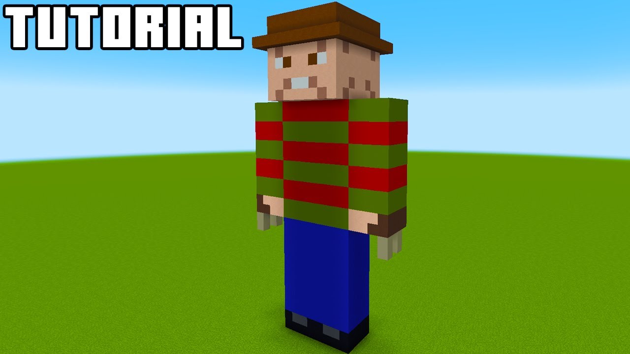Minecraft Tutorial: How To Make A Freddy Krueger 