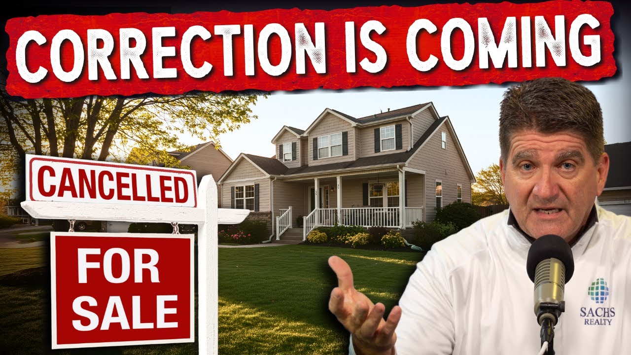 Your House Is PRICED TOO HIGH...Here's Why (CORRECTION IS HERE)