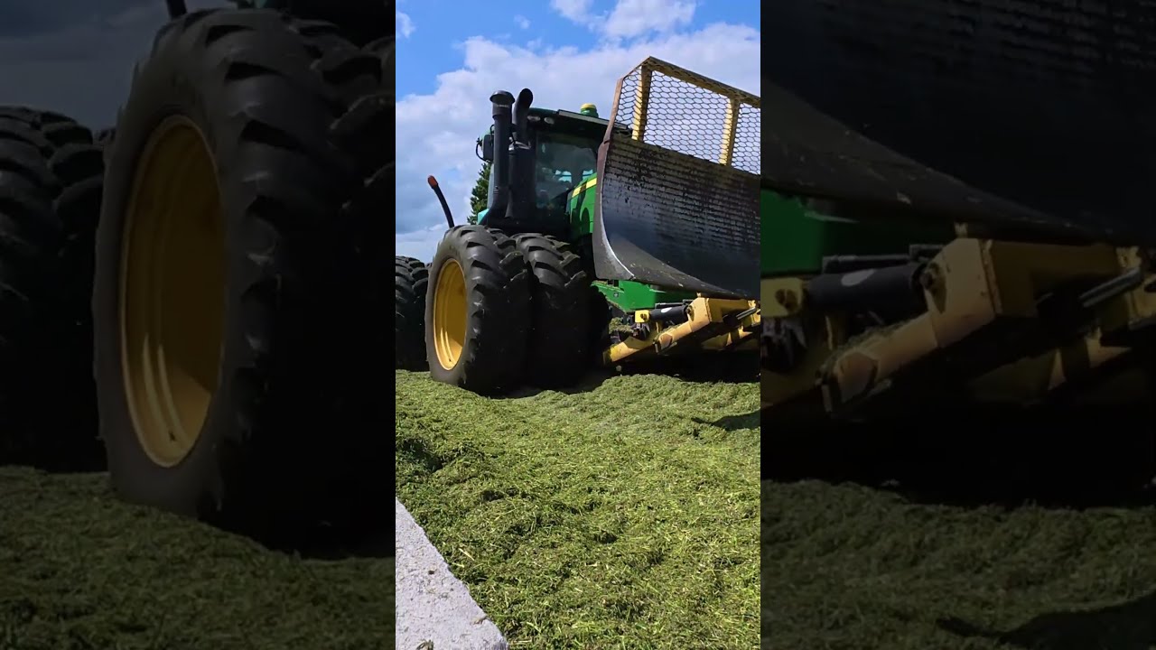 CANADIAN FARMER - YOUR DAILY DOSE OF FARMING - # 153  HEAVY DUTY JOHN DEERE 9460R PACKING SILAGE
