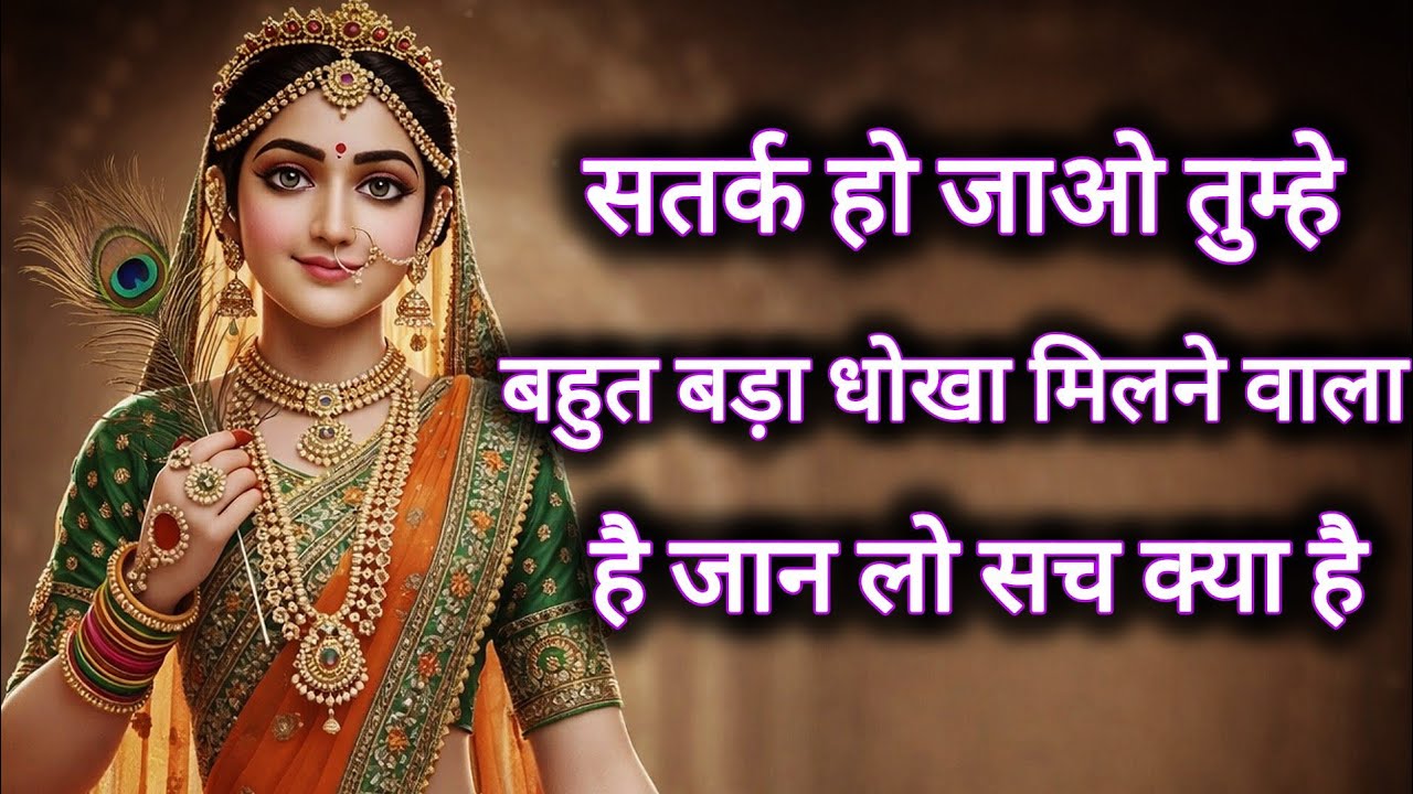 सतर्क हो जाओ तुम्हे बहुत बड़ा धोखा मिलने वाला है जान लो...🌺 radharani ka sandesh 🌺