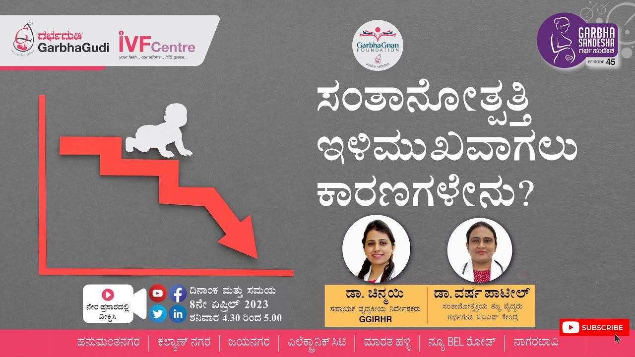 ಸಂತಾನೋತ್ಪತ್ತಿ ಇಳಿಮುಖವಾಗಲು ಕಾರಣಗಳೇನು? | GarbhaSandesha - 45
