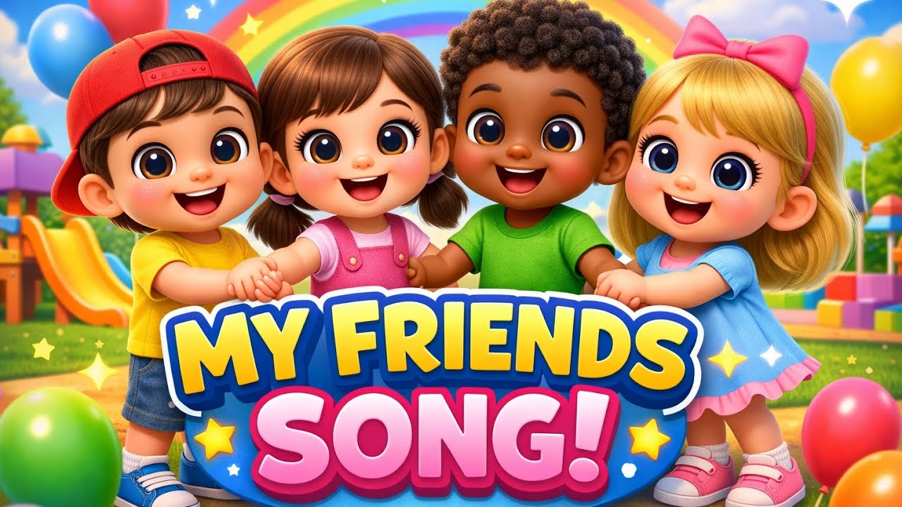 My Friends Song | Friendship Song for Kids | Preschool 3D Cartoon | Learning Video