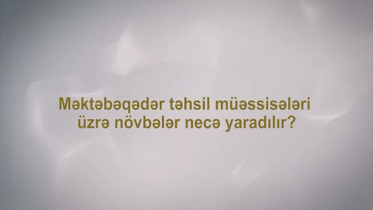 “Məktəbəqədər təhsil müəssisələrinə elektron sənəd qəbulu sistemi”nə dair hazırlanmış videotəlimat