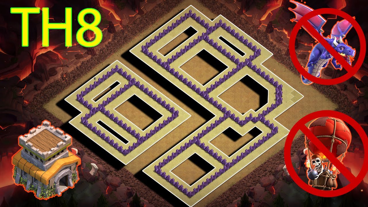 New Best! TH8 War Base 2020 with Copy Link (COC) | Town Hall 8 War Base - Clash of Clans