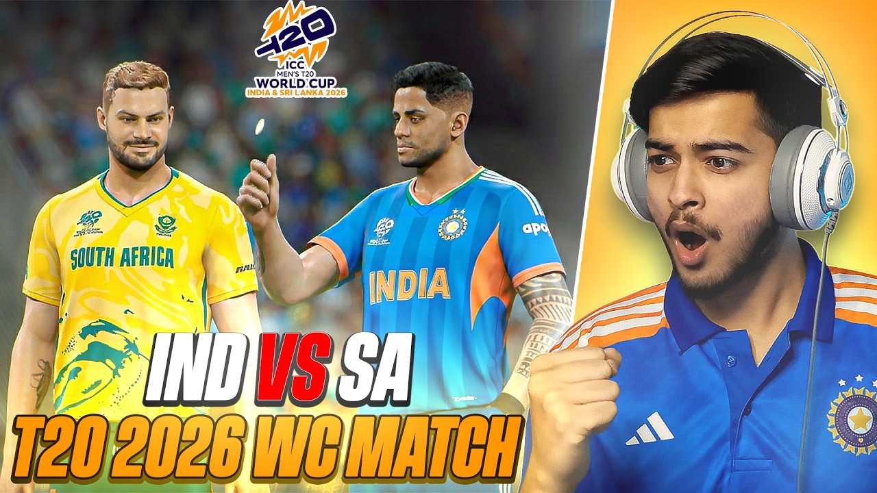 INDIA VS SOUTH AFRICA T20 WC 2026 SUPER 8 MATCH | KRRISH GAMING IS LIVE