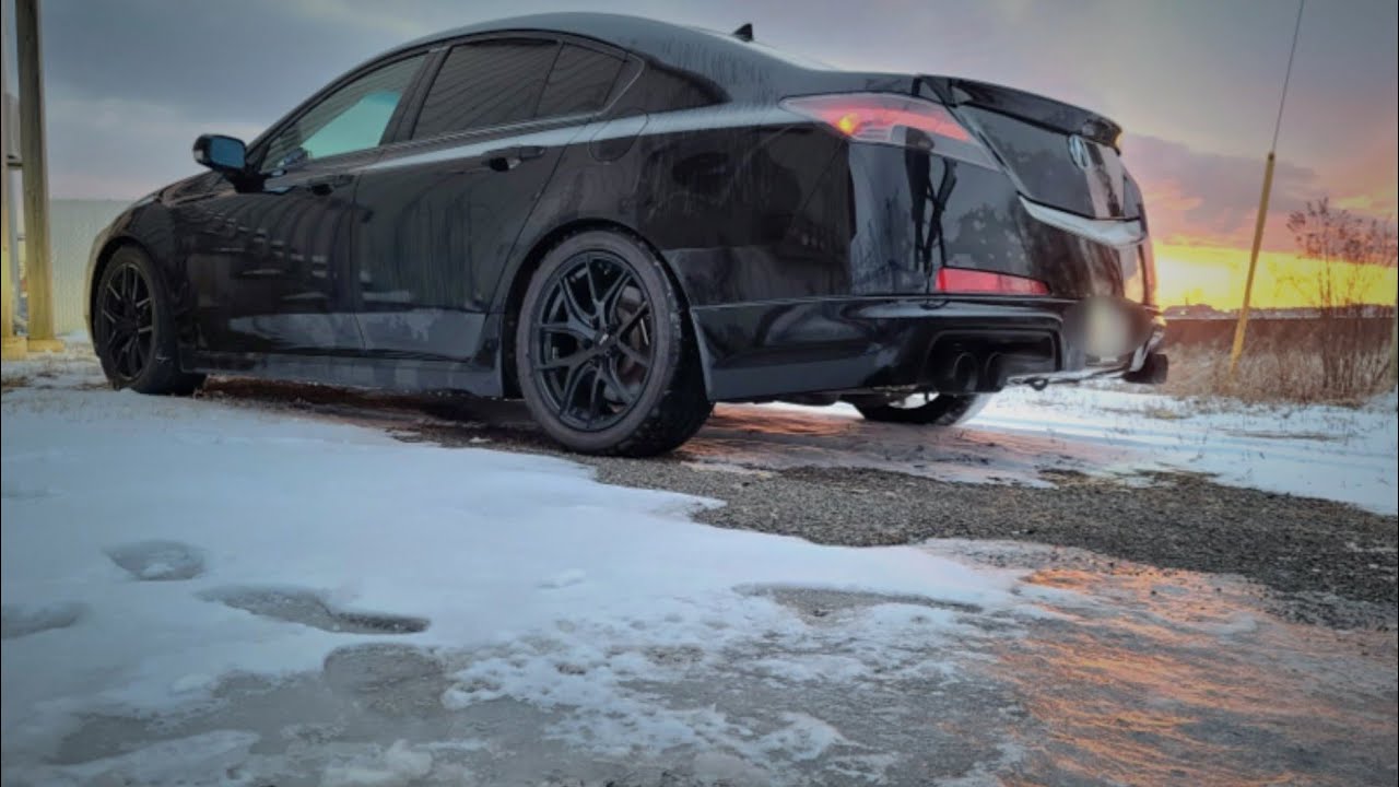 Замена переднего крыла и установка бокового комплекта ASPEC на Acura TL SH-AWD!