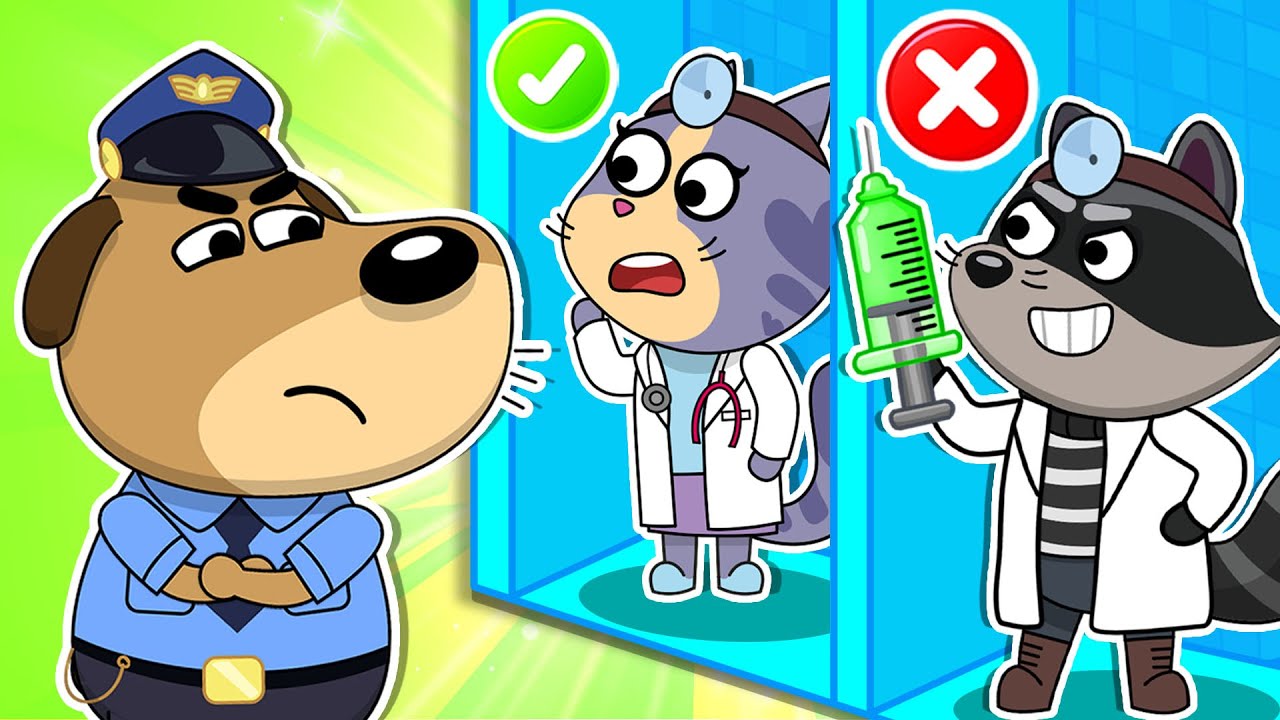 😷 Doctor Disguise! 😡 Mr. Robbins Tricks the Police 🚔 | Fire Spike Kids Stories 🔥