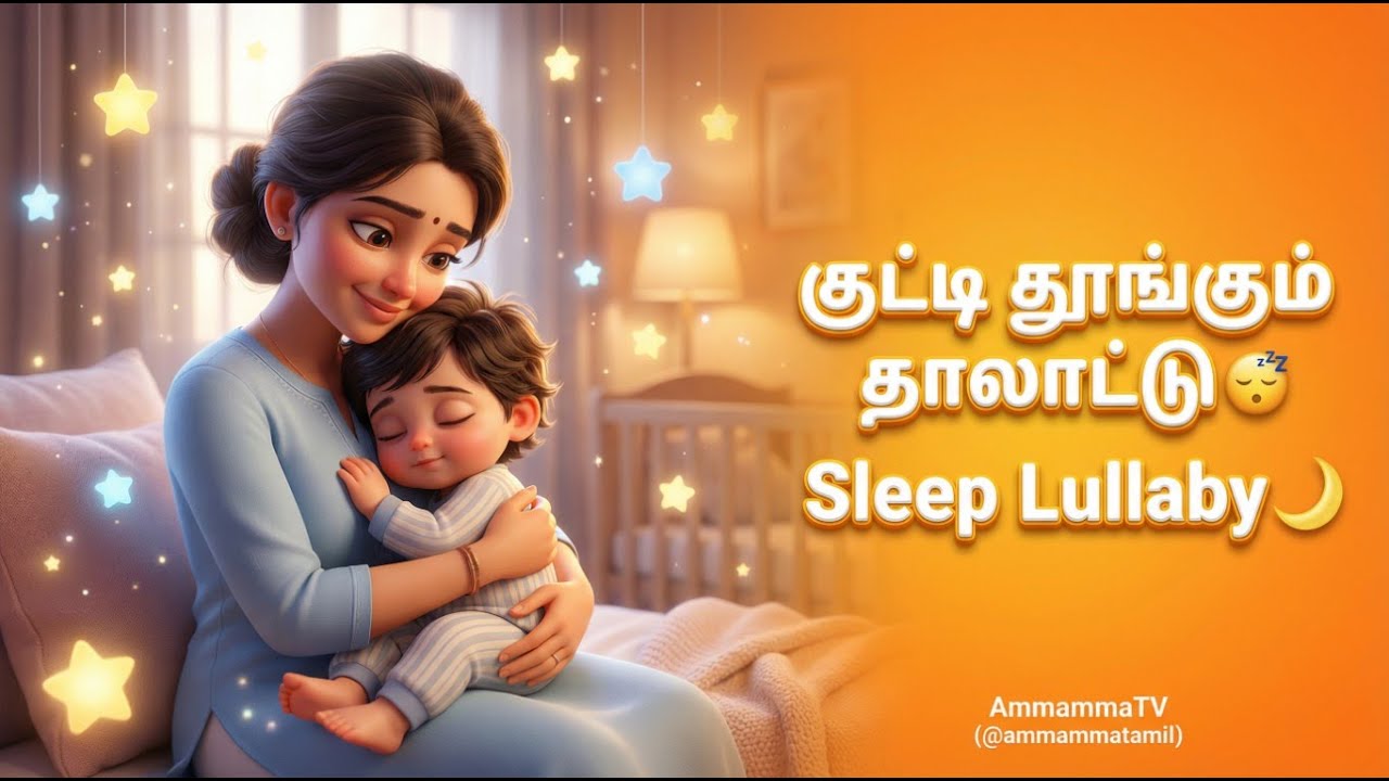 Sleep Lullaby for Kids 😴 | குட்டி தூங்கும் Lullaby 🌙 Mother & Toddler Bedtime Song | @AmmammaTamiil