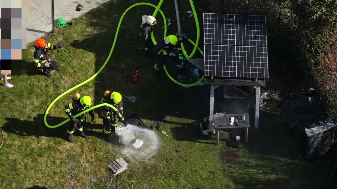 Brand einer Gasflasche in Vöcklabruck