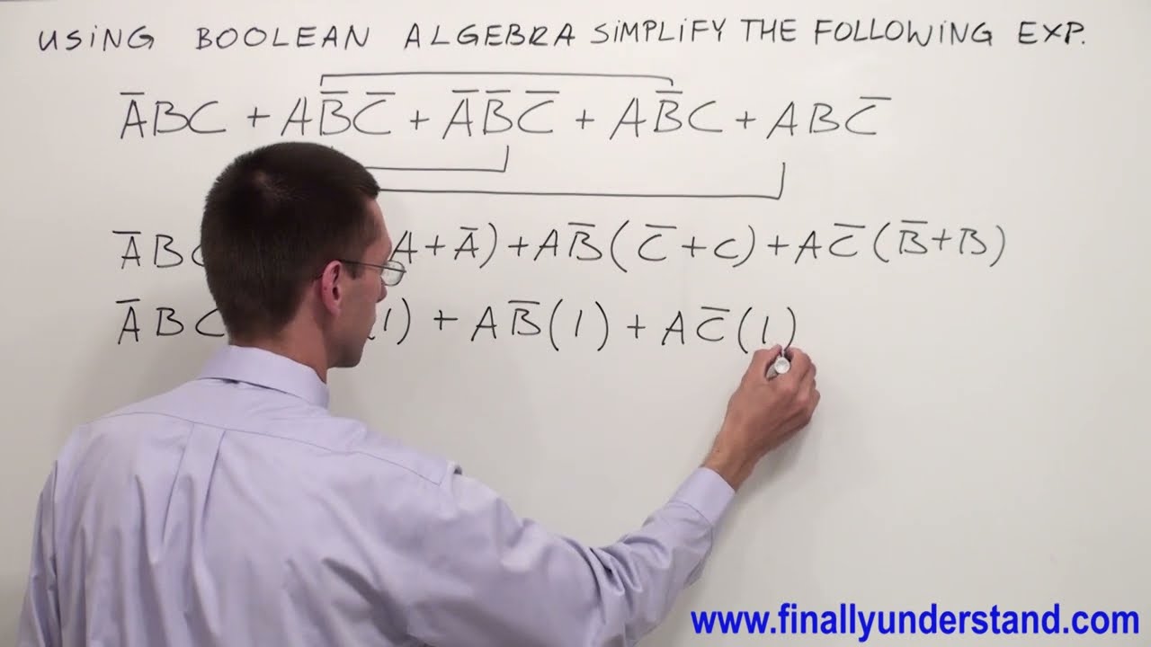 Цифровая логика — упрощение выражения SOP 08