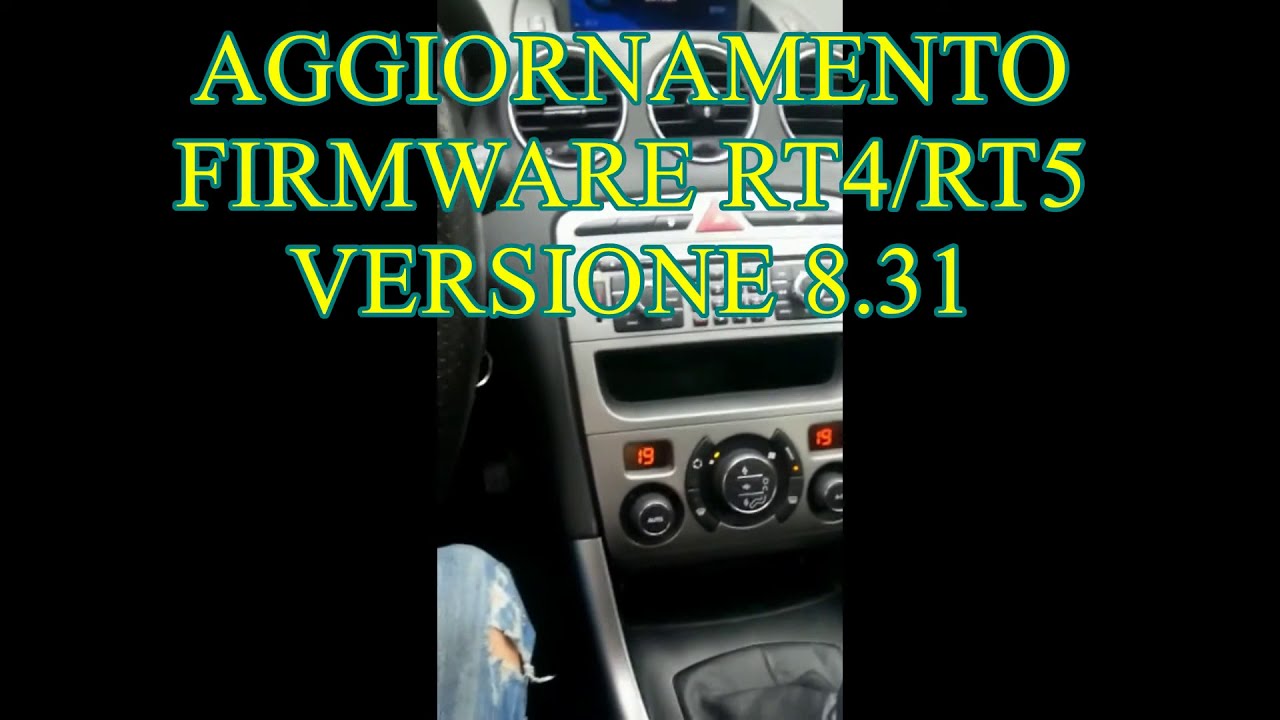 Installazione aggiornamento navigatore RT4 RT5 Update 8 31 Peugeot Citroen Fiat