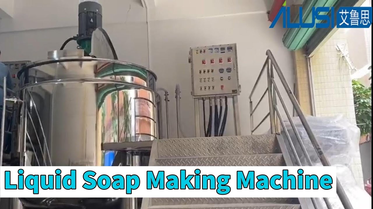 SUS304/316l Chemicals Bar Liquid Soap Making Machine With Electric Control Cabinet