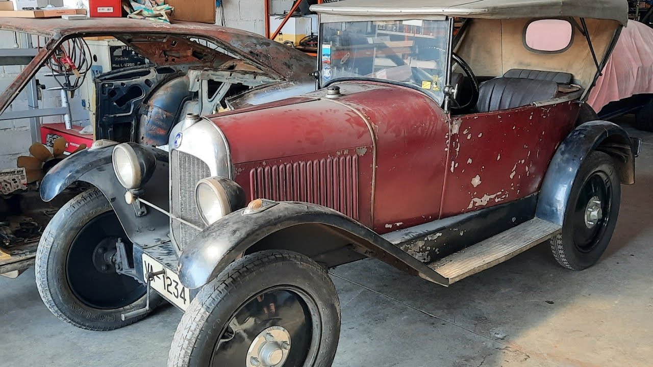 Presentación y primera puesta en marcha de Citroën Type C 5HP 1925 Tréfle.