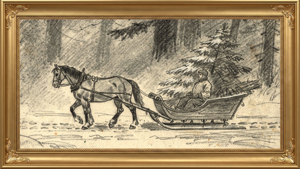 New Year&rsquo;s Journey in Pencil | 2 Hours No Music | TV Art Screensaver 4K