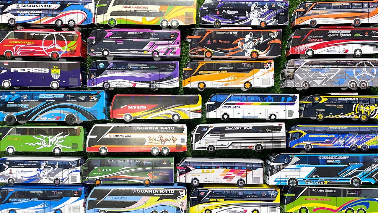 Bus Telolet, Bus Pandawa 87, Tunggal Jaya Mooneyes, Bus Haryanto Gosti, Bus ALS,Bus Gunung Harta 051