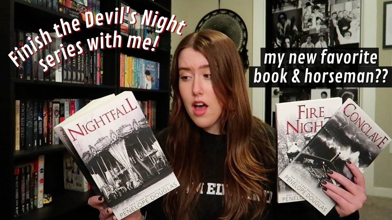 Finish the DEVIL'S NIGHT Series with me! // Nightfall *READING VLOG* + Conclave & Fire Night