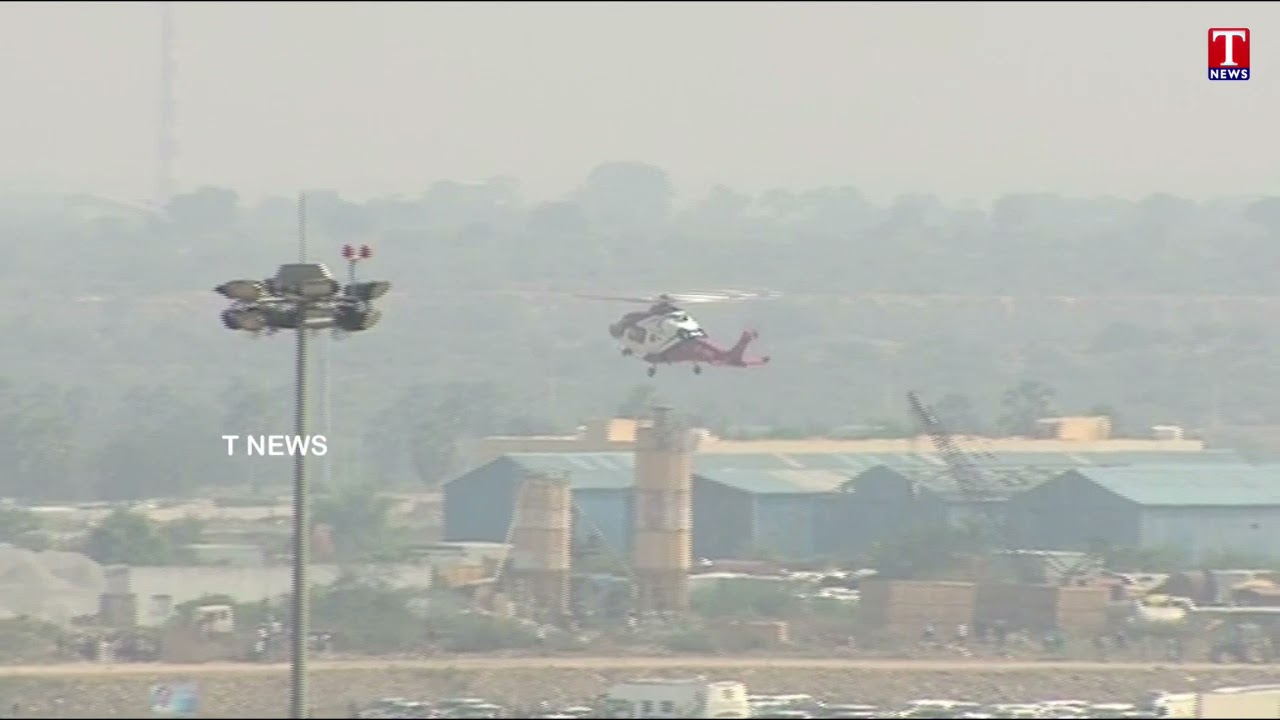 CM KCR Helicopter Landed In Damaracherla Yadadri Power Plant | Nalgonda | T News