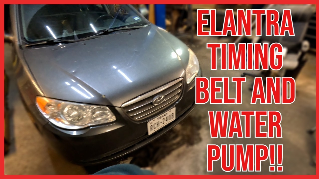 Hyundai Elantra (2006-2012): замена водяного насоса и ремня ГРМ!