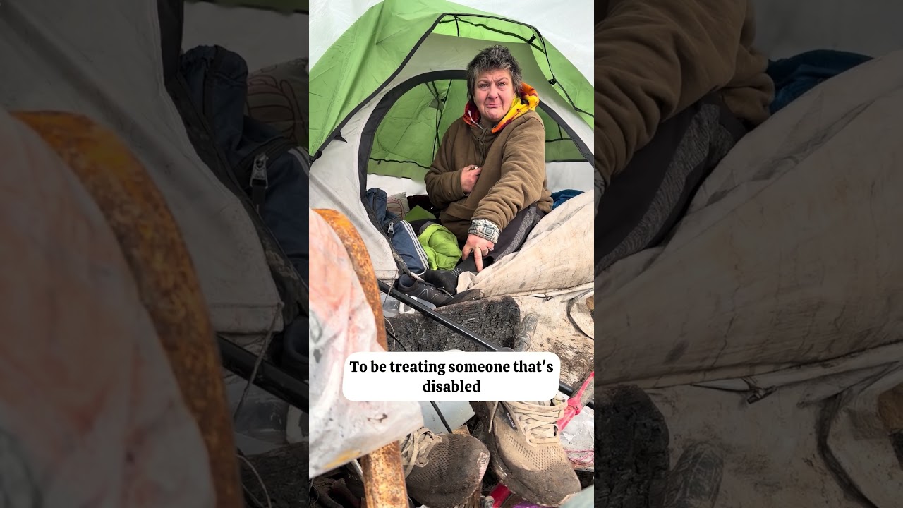 A homeless woman who lost all hope