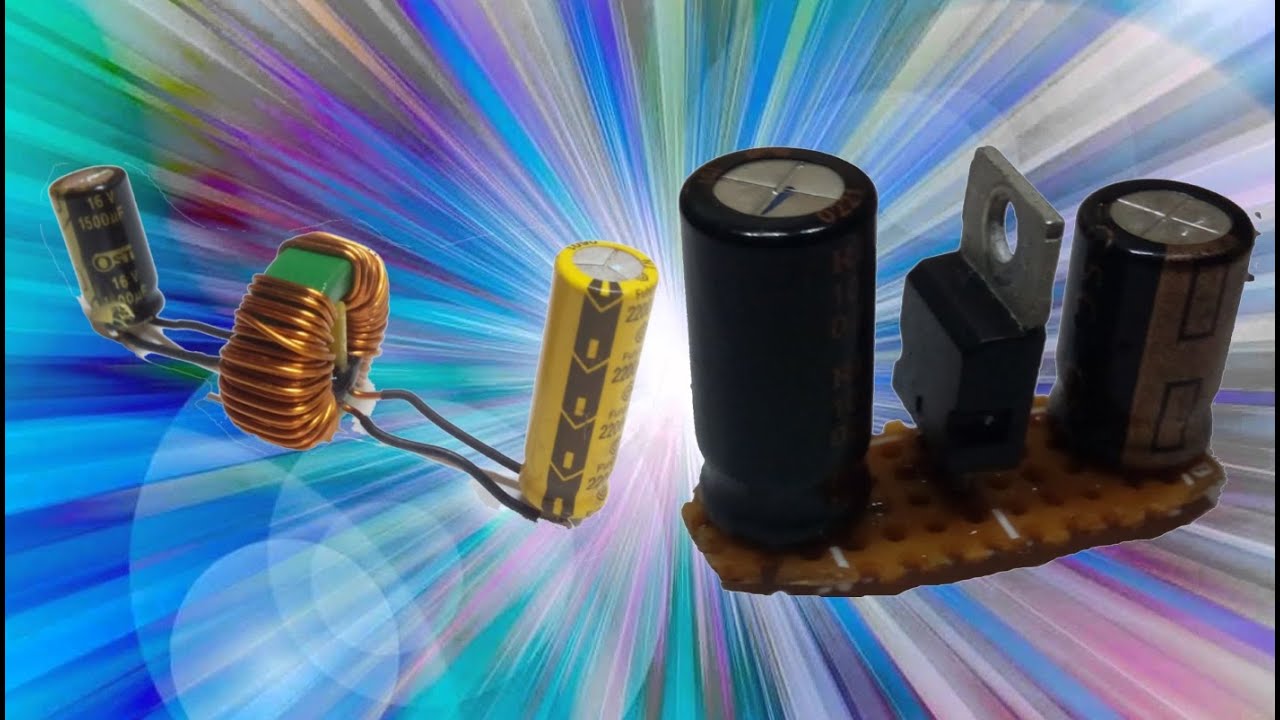 Как спаять простейший сетевой фильтр и преобразователь на крене 12V.  в 5V. Самоделки.