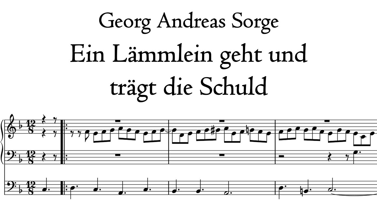 Sorge - Ein Lämmlein geht und trägt die Schuld - Broederkerk, Kampen, Hauptwerk