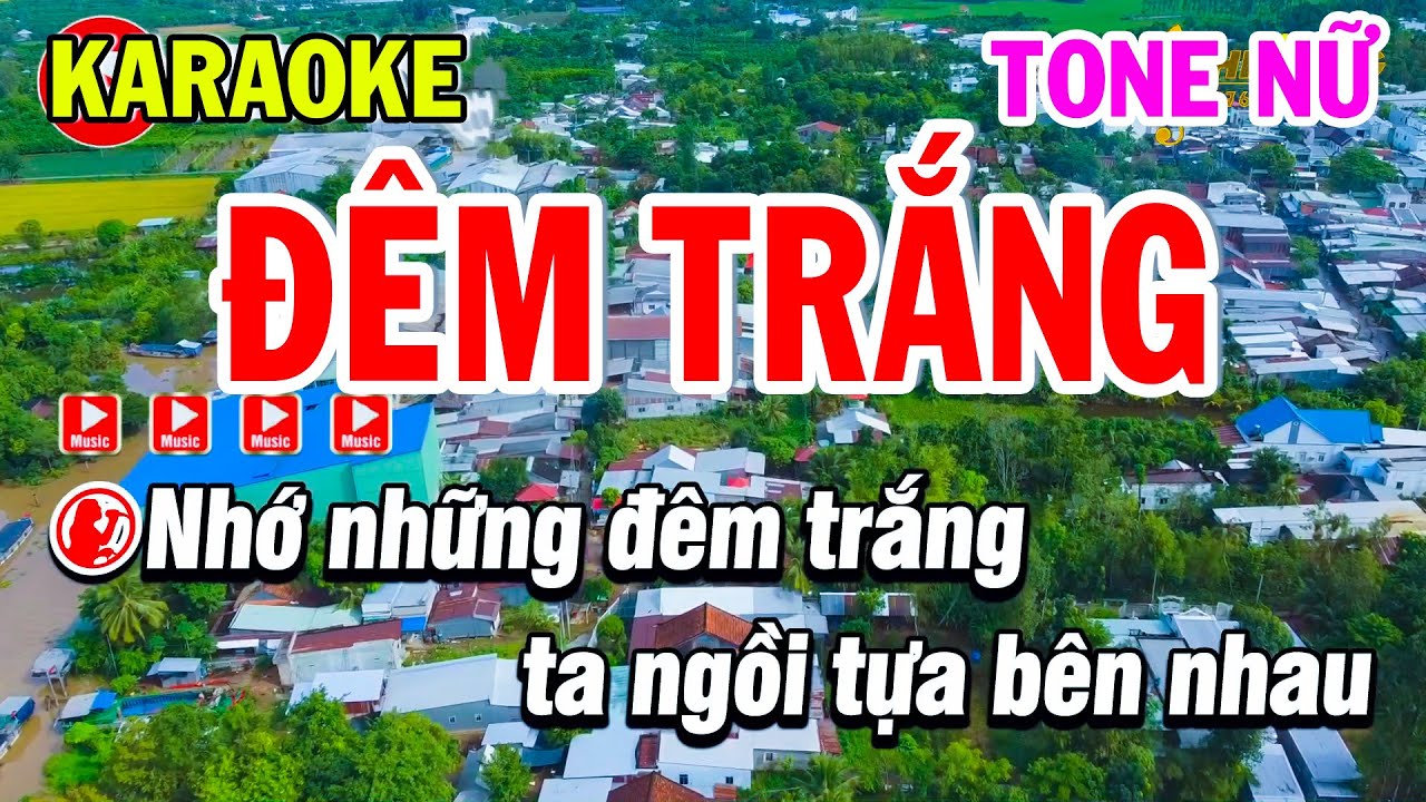Karaoke Đêm Trắng - Nhạc Trẻ 9x Tone Nữ ( Beat Hay ) - Karaoke Phi Long
