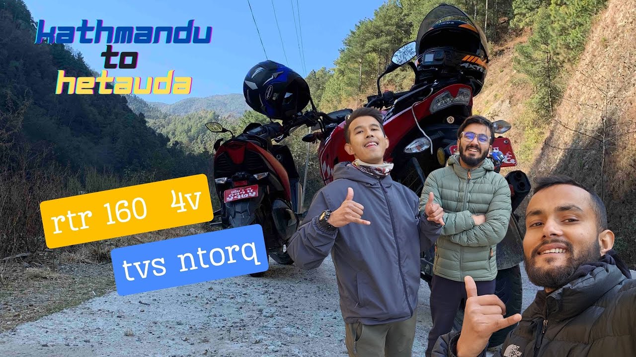 Bike ride from Kathmandu to Hetauda | long ride on rtr 160 4v | TVS ntorq ride | gopro hero10 black