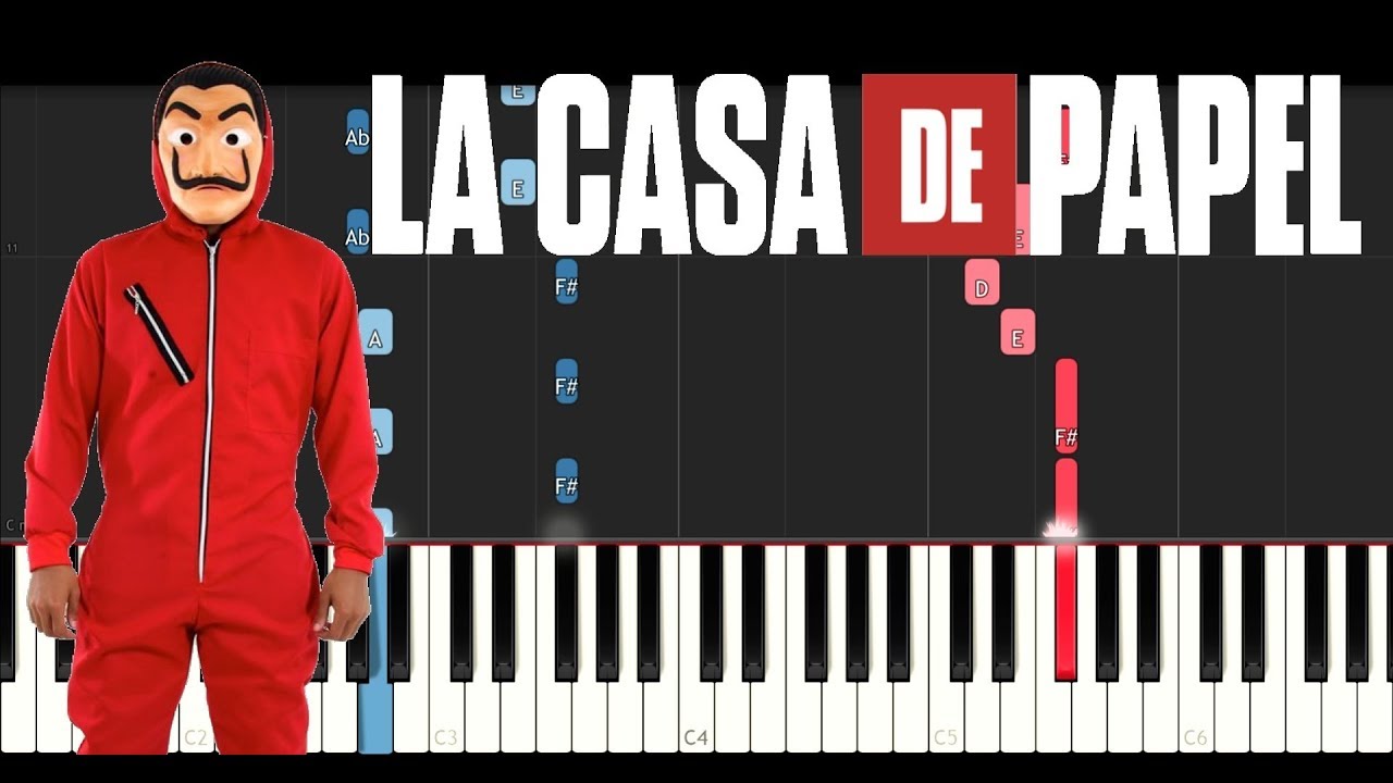La Casa De Papel - My Life Is Going On (Medium Piano Tutorial)