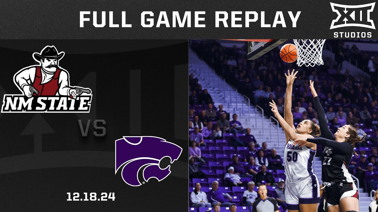 New Mexico State vs. Kansas State (12.18.24) Full Game Replay | 2024-25 Big 12 Women's Basketball