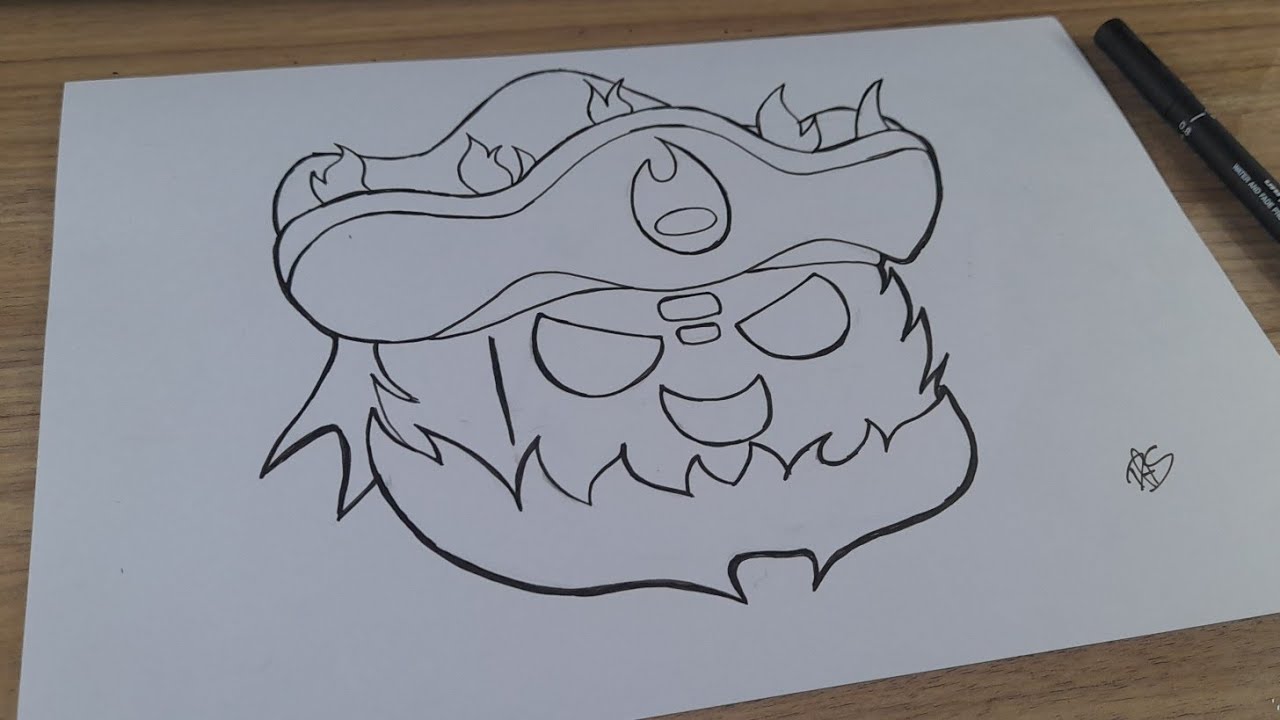 COMO DESENHAR O FLAME / CHAMA DE BLOX FRUITS