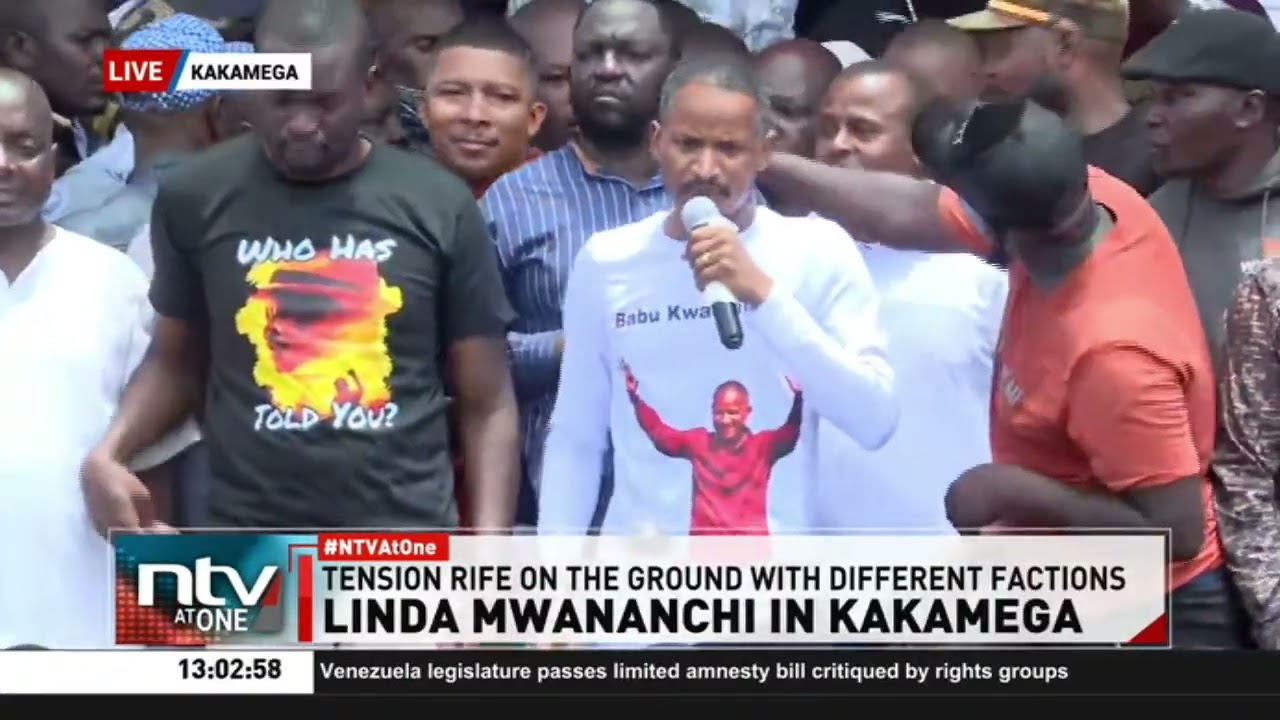 Edwin Sifuna leads Linda Mwananchi Tour rally in Kakamega