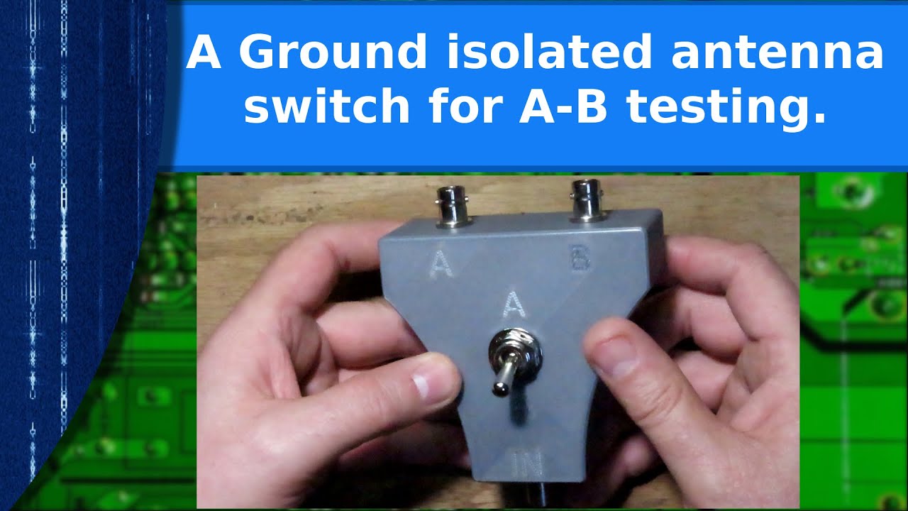 Ham Radio - A Shield isolated antenna switch for A to B antenna testing.