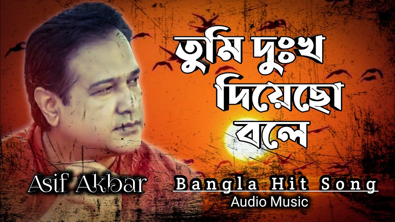 Tumi Dukkho Diyecho Bole || তুমি দুঃখ দিয়েছো বলে || Asif Akbar || Bangla Popular Audio Songs