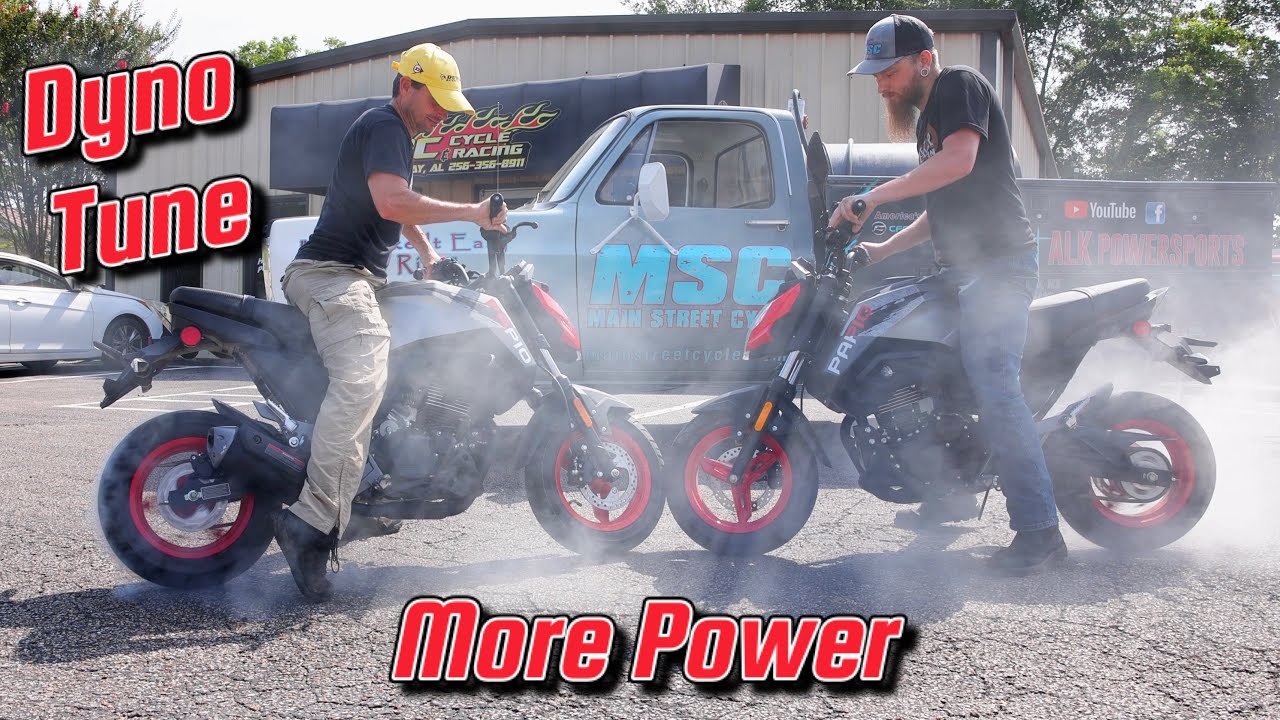 CFMOTO Papio Motorcycle Tune by Team MSC & Dyno Run Plus Burnouts