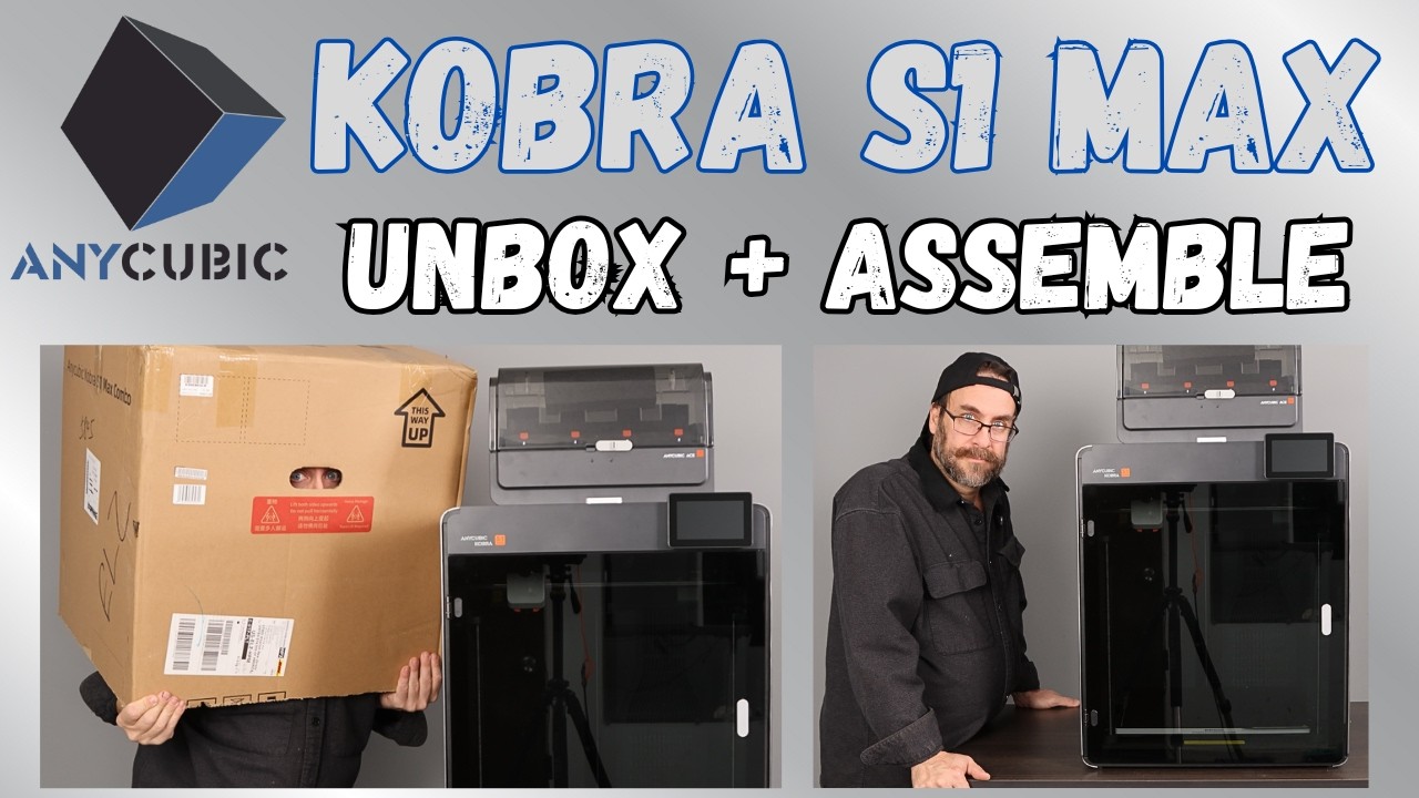 Anycubic KOBRA S1 MAX Combo: Unbox + Assemble. Large Format 3D Printer + ACE 2 PRO