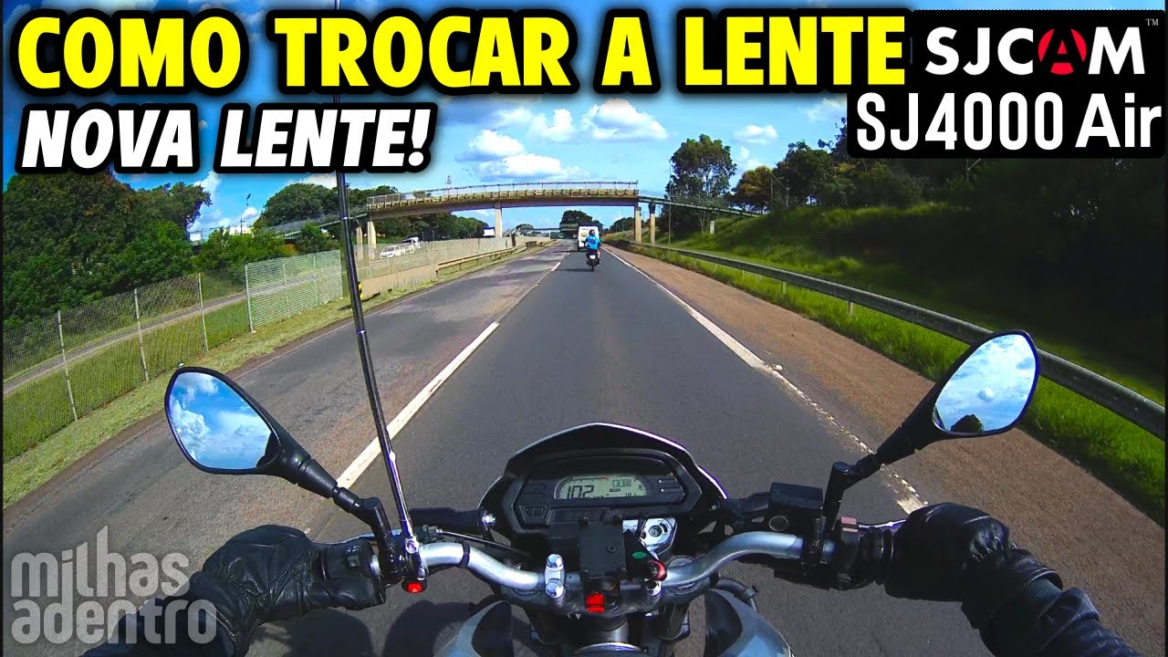 Câmera SJ4000 Troca da Lente - SuperView igual Gopro - Lente Maior - Campo de Visão Maior FOV Action