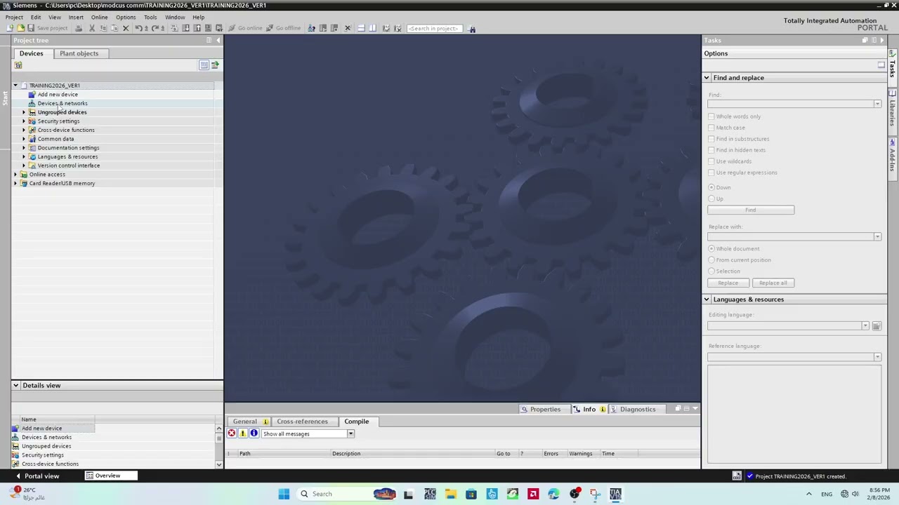 Siemens TIA Portal | Create & Open New Project (S7-1200) – Part 1