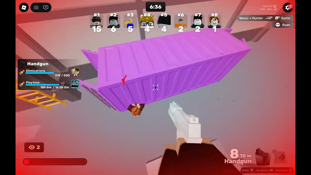 WINNING GUN GAME AGAIN