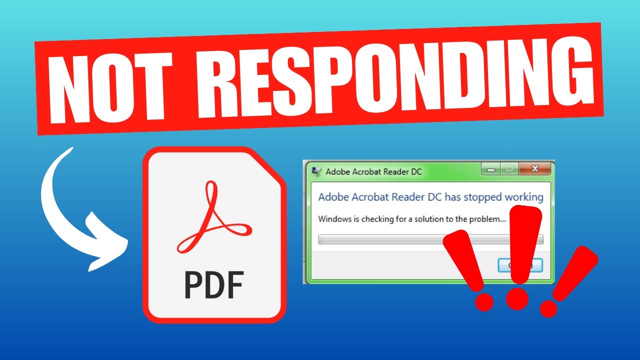 How To Fix Adobe Acrobat Not Responding / Working