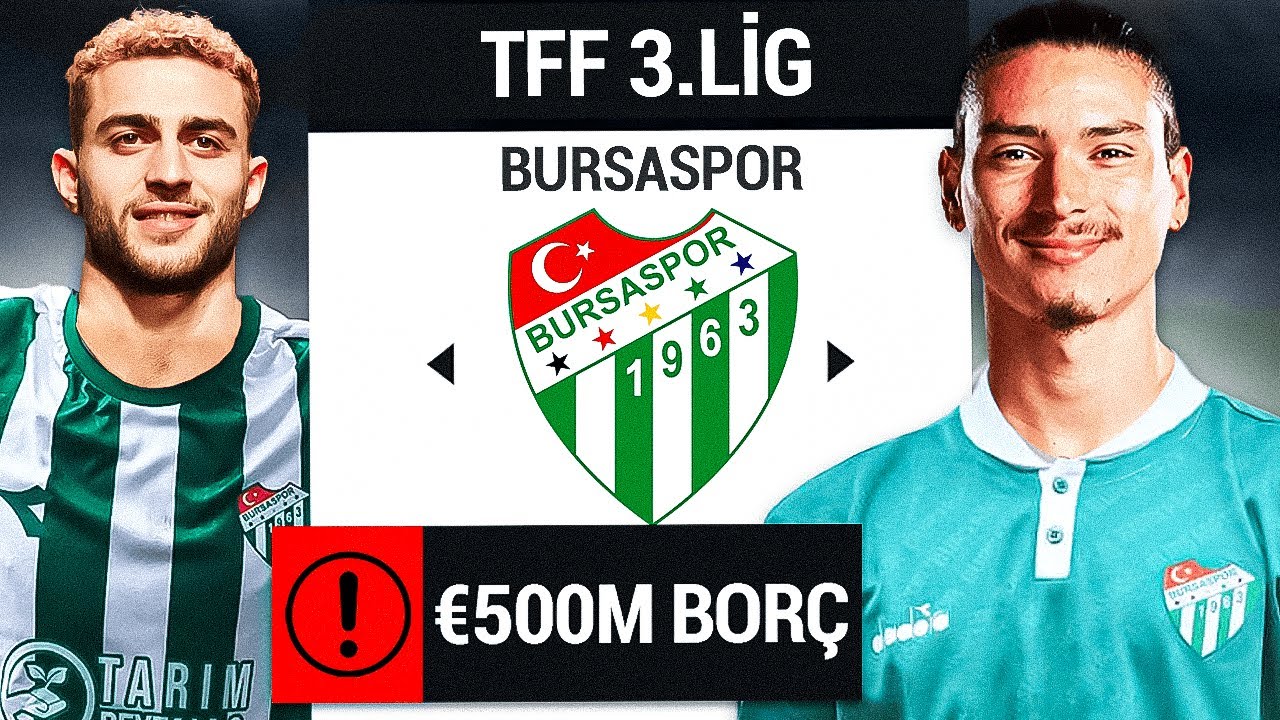 500 MİLYON EURO BORÇLA BURSASPOR REBUİLD ! EA FC 24 BURSASPOR REBUİLD