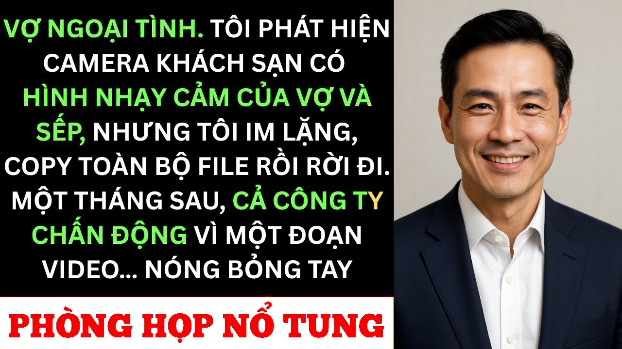 Vợ Tôi Ngoại Tình Với Sếp — 45 Ngày Sau Tôi Chiếu Camera Khách Sạn Của Họ Trước Công Ty