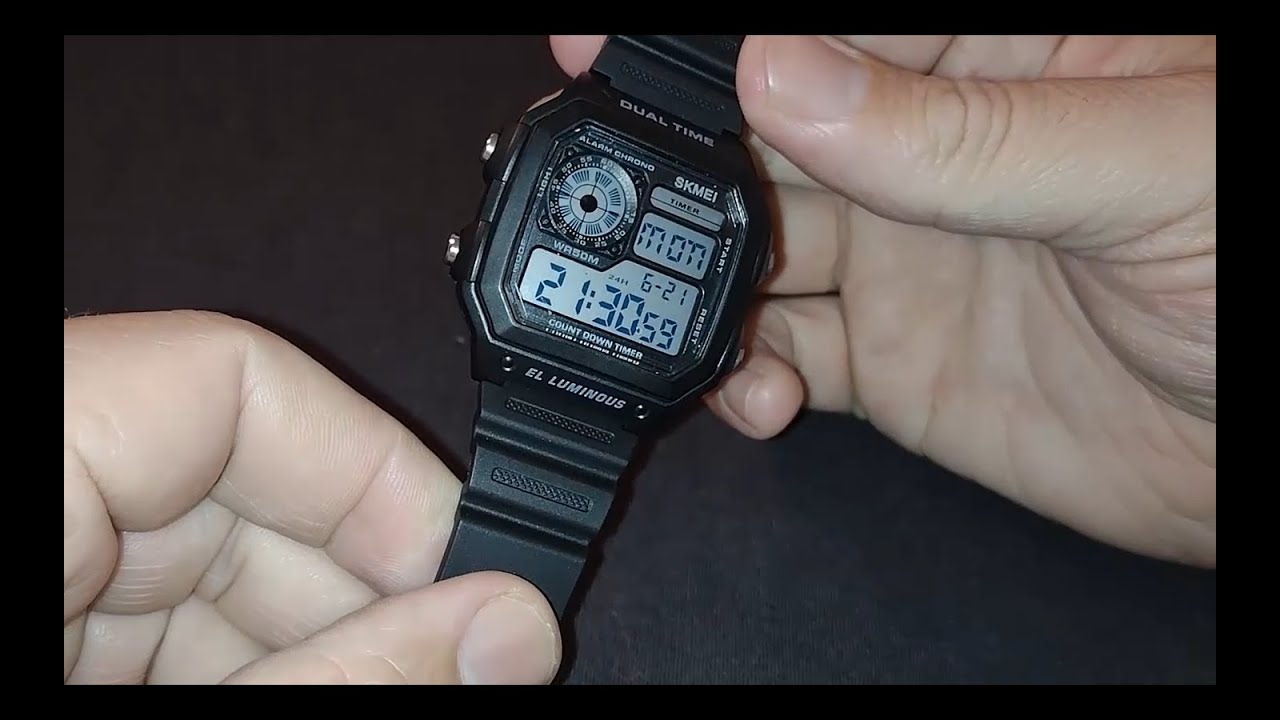 Relógio skmei 1299 - configurações e ajustes
