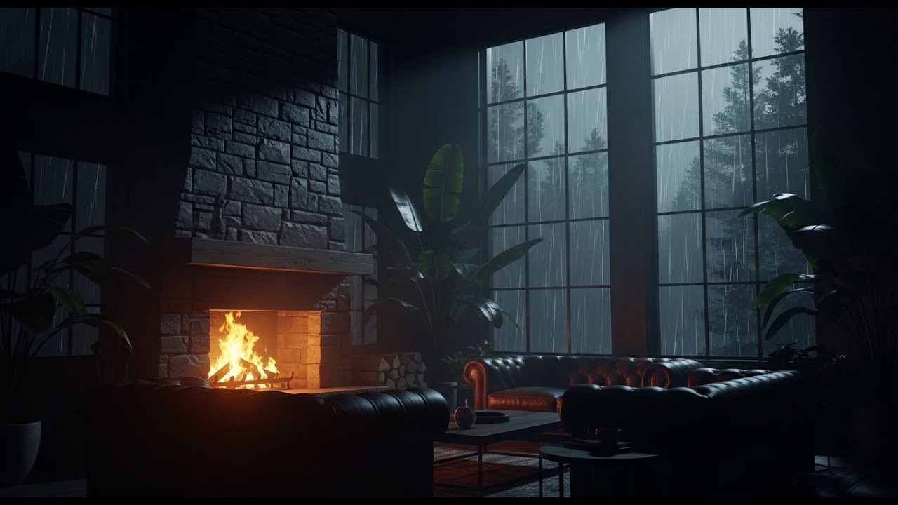 Calming Rainy Forest with Piano Music for Studying Sessions and Relaxing Nights