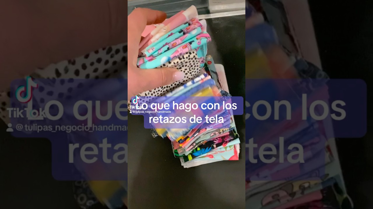 No tires tus Retazos de tela #scrunchies #costurafacil #mamaemprendedora #hechoamano #reciclaje