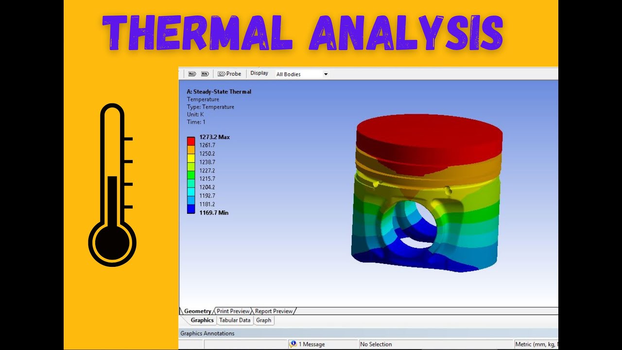 Thermal analysis of piston head in Ansys