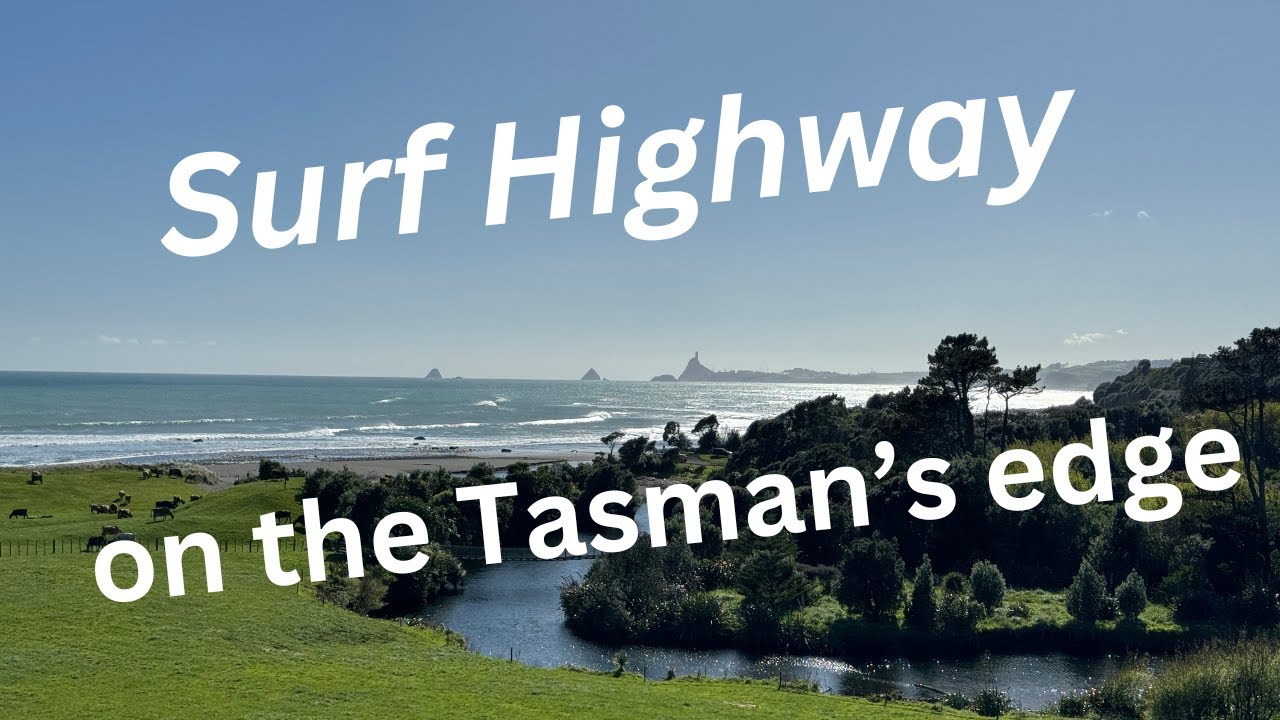 Живописный прибрежный объезд по шоссе Surf Highway 45 — от Нью-Плимута до Хаверы — объезд 08