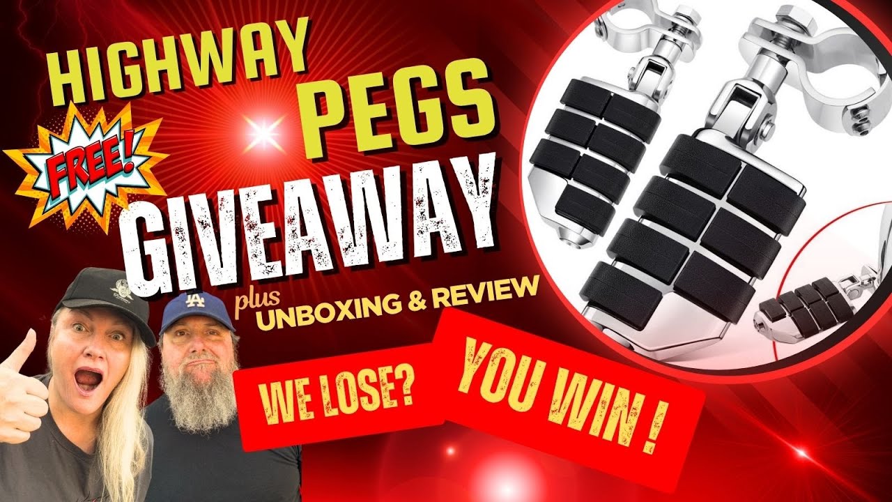 Free! Highway Pegs Benlari -Unboxing Review Custom Harley Accessory, Touring, Cruiser