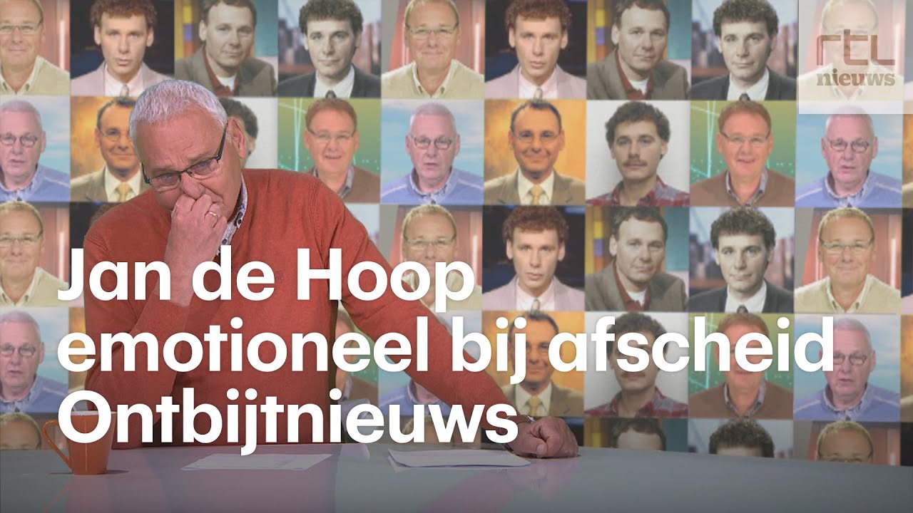 Jan de Hoop in tranen bij afscheid Ontbijtnieuws: 'Nog erger dan Toine van Peperstraten'