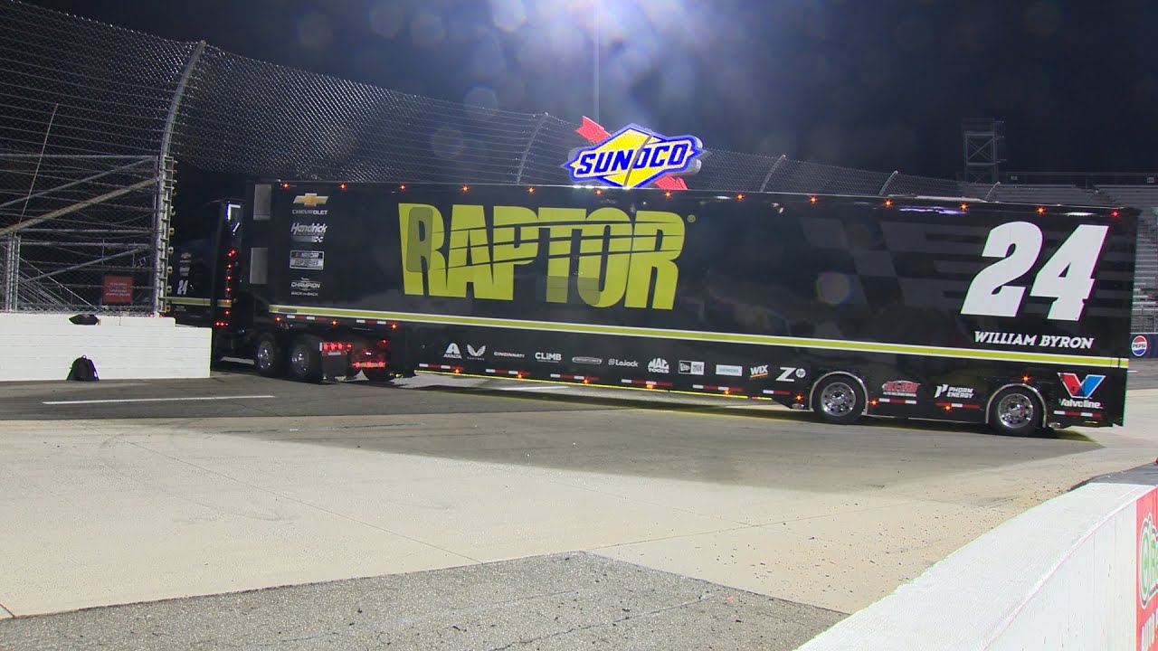 NASCAR HAULERS LEAVING MARTINSVILLE